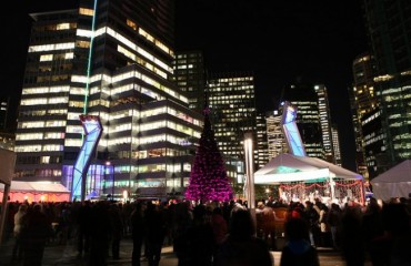 Vancouver Tree Lighting Celebration 溫哥華聖誕樹亮燈慶典 2012