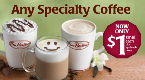 Tim Hortons$1熱咖啡飲料