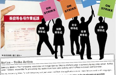 移民官全球罷工，各類簽證審批暫停