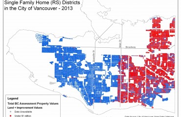 溫哥華百萬房屋地圖 2013