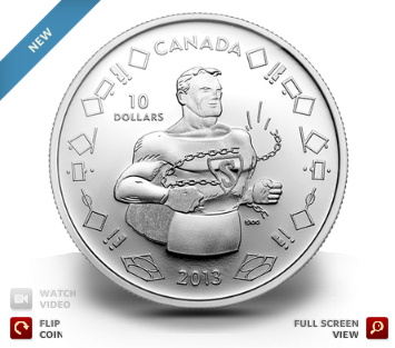 加拿大皇家製幣廠推出超人75歲紀念硬幣