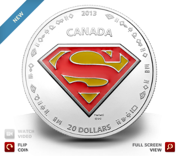 加拿大皇家製幣廠推出超人75歲紀念硬幣