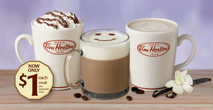 Tim Hortons $1小杯熱飲