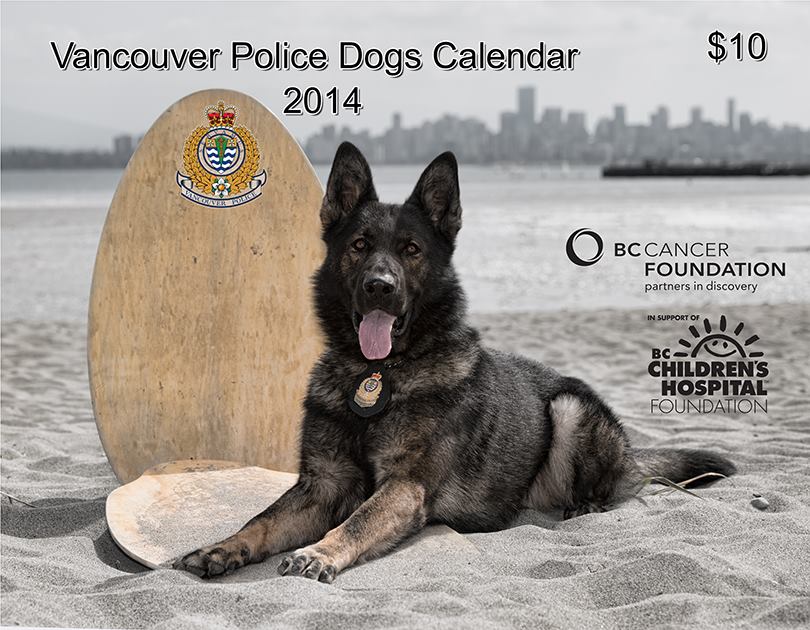 2014年溫哥華警犬日曆