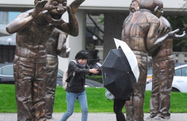 大溫昨風雨交加 今放晴