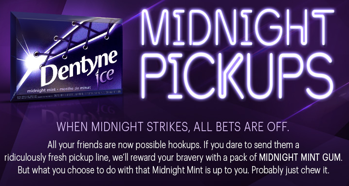 免費Dentyne Midnight口香糖