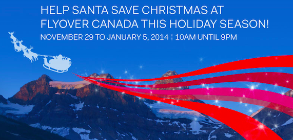 Christmas at FlyOver Canada 2013