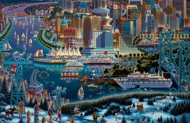 10 Canadian cities beautifully illustrated as folk art
