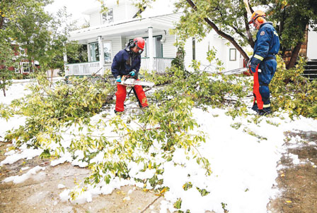 夏天雪暴 卡市3萬戶斷電