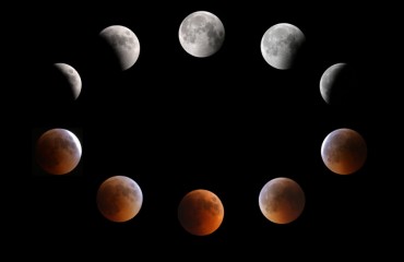 spectacular lunar eclipse