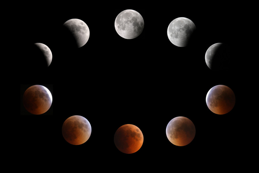 spectacular lunar eclipse