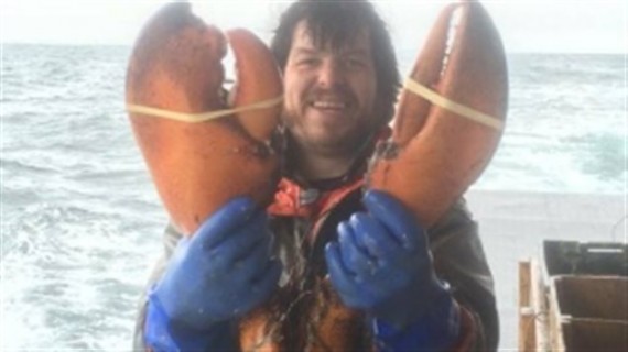 加拿大漁民捕到超大龍蝦重量將近17磅