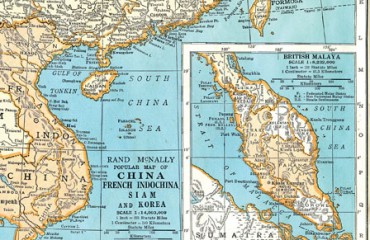 溫哥華現美國製地圖顯示南海屬於中國