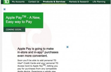 蘋果即將在加拿大市場推出Apple Pay