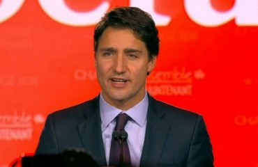 加拿大當選總理小特魯多宣誓就職