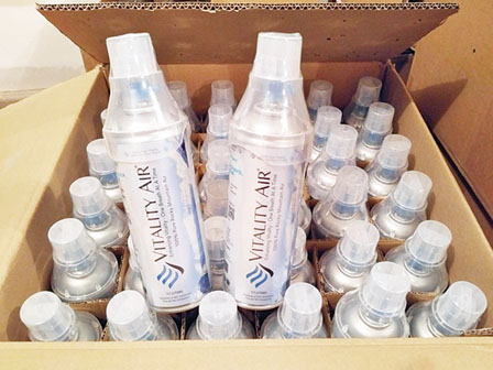 洛磯山瓶裝空氣中國熱銷 亚省公司将增產3倍