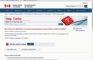 父母祖父母移民額 移民部下月公布申請上限